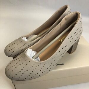 Benassal Beige Orthopedic Bunion Dress Shoes Size 7 NEW Extra Soft Heel Cushions